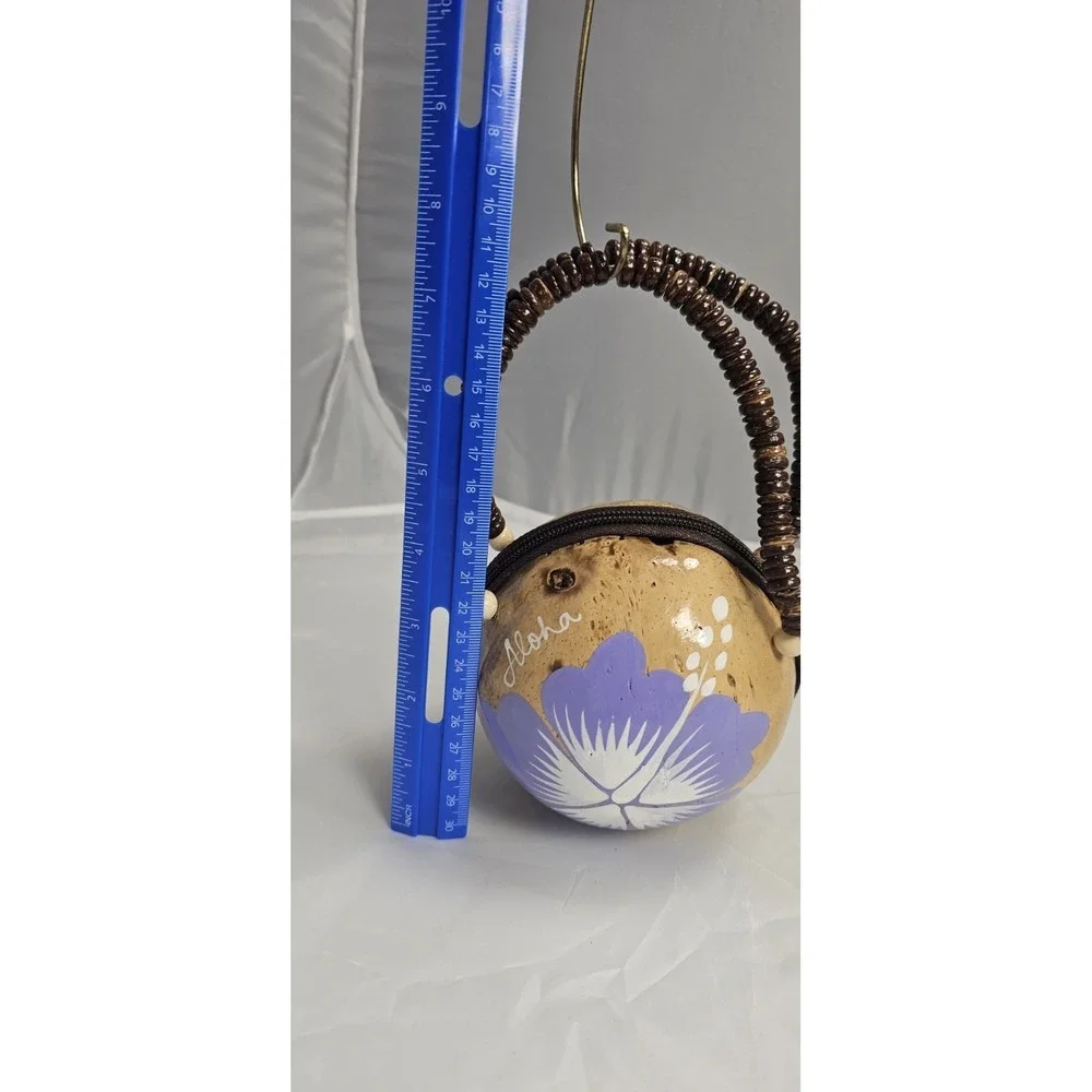 Handmade Hawaii Coconut Shell Purse 